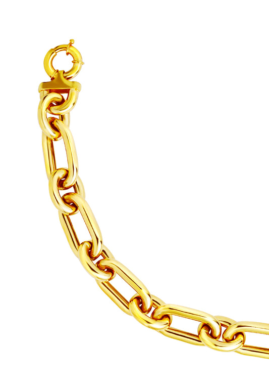 TOMEI Lusso Italia Bold Linked Bracelet, Yellow Gold 916