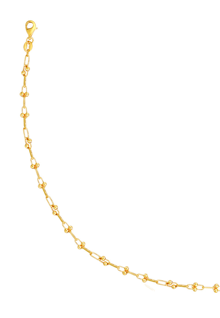 TOMEI Lusso Italia Beads Bracelet, Yellow Gold 916