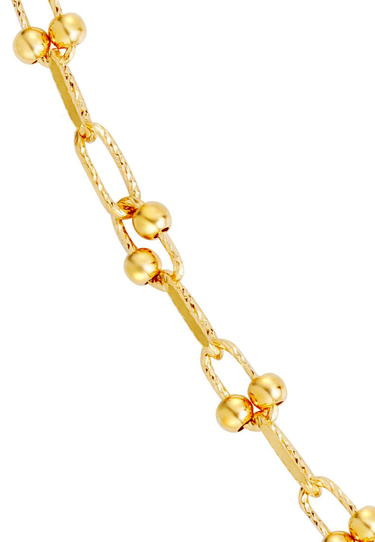 TOMEI Lusso Italia Beads Bracelet, Yellow Gold 916