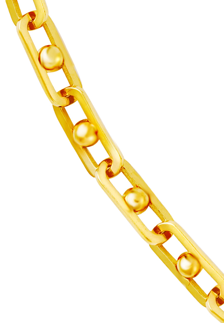 TOMEI Lusso Italia Linked Ball Bracelet, Yellow Gold 916