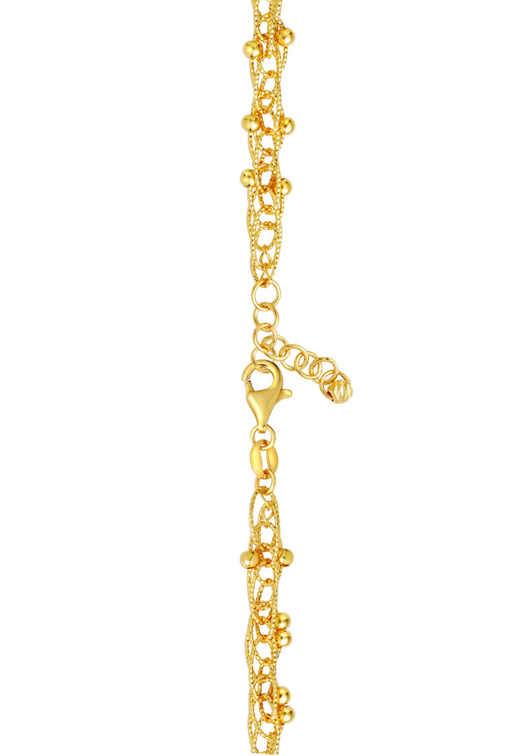 TOMEI Lusso Italia Tangled Beads Bracelet, Yellow Gold 916