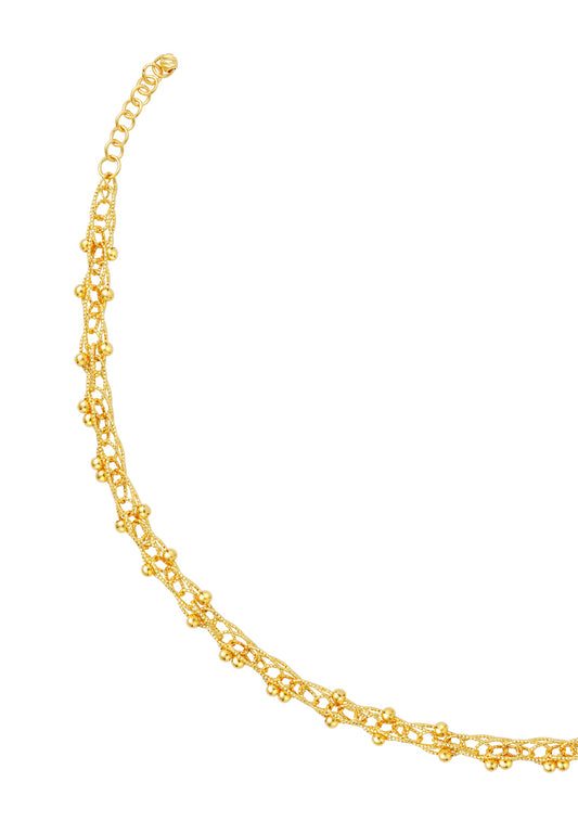 TOMEI Lusso Italia Tangled Beads Bracelet, Yellow Gold 916