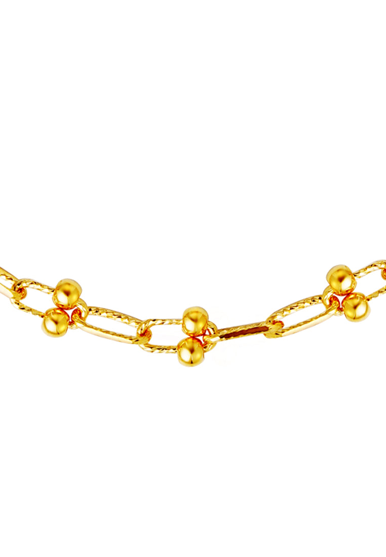 TOMEI Lusso Italia Beads Necklace, Yellow Gold 916