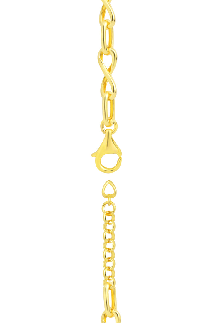 TOMEI Infinity Linked Bracelet, Yellow Gold 916