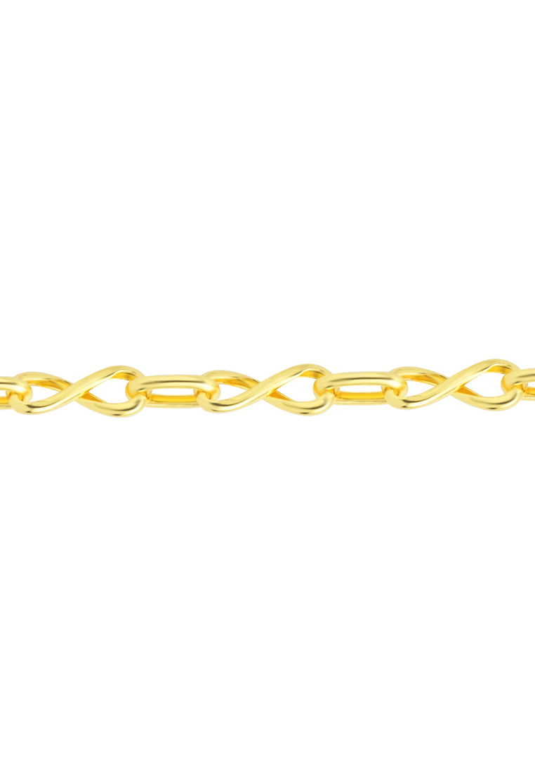 TOMEI Infinity Linked Bracelet, Yellow Gold 916