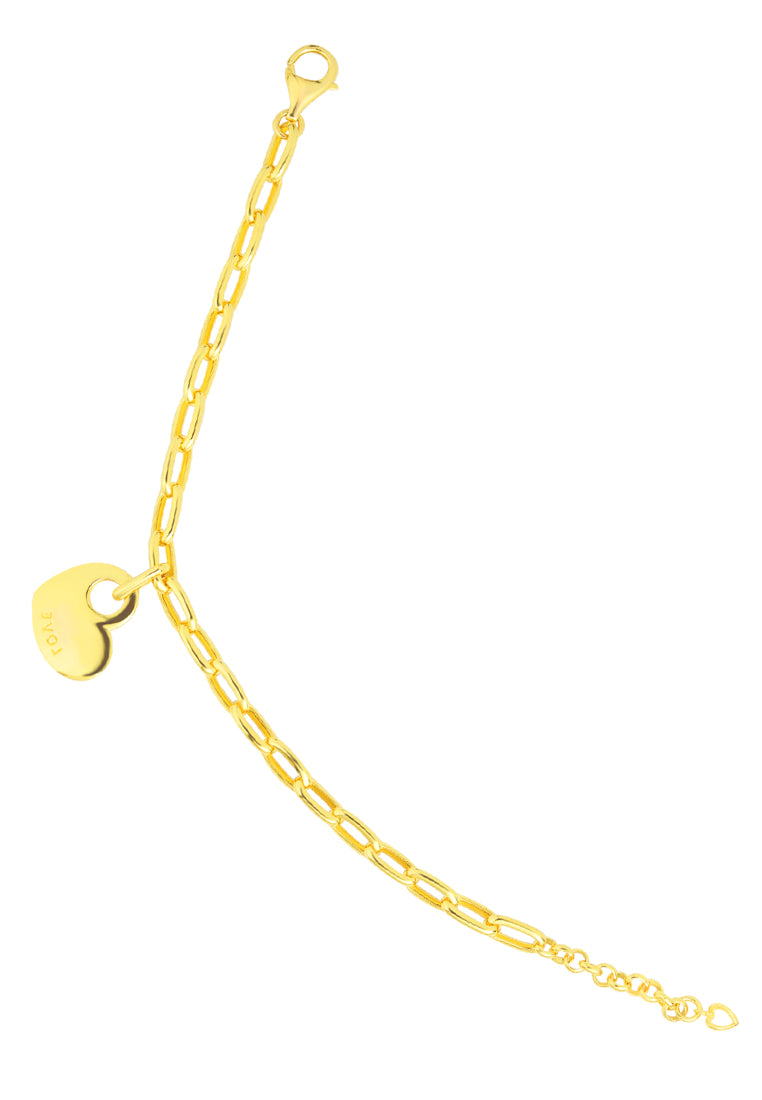 TOMEI Together Love Bracelet, Yellow Gold 916