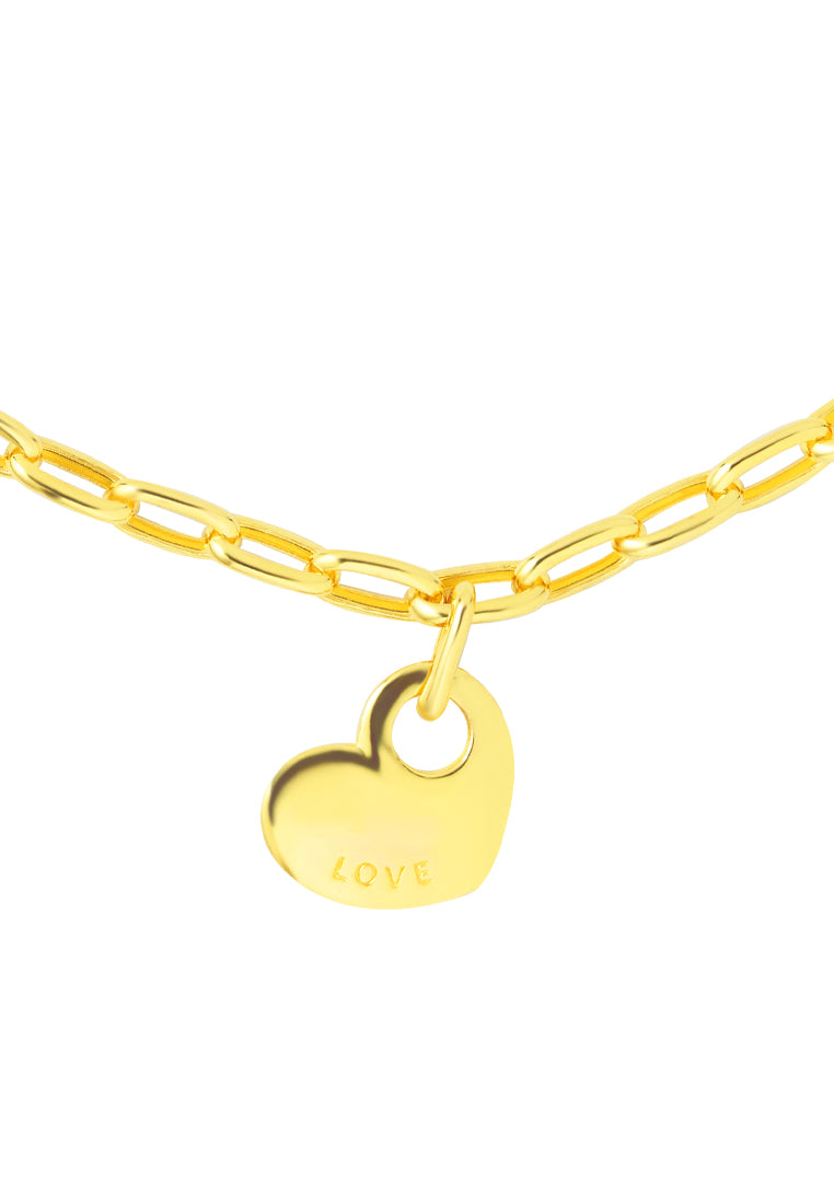 TOMEI Together Love Bracelet, Yellow Gold 916