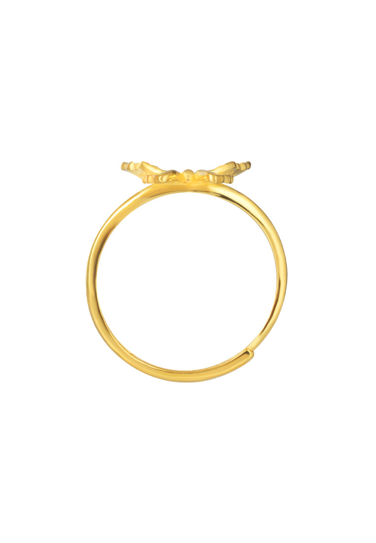 TOMEI XIFU Majestic Butterfly Ring, Yellow Gold 999