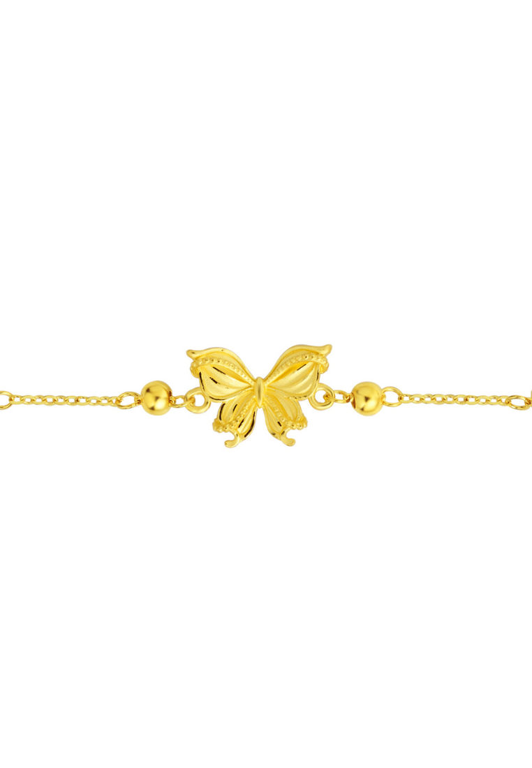 TOMEI XIFU Grandiose Butterfly Bracelet, Yellow Gold 999