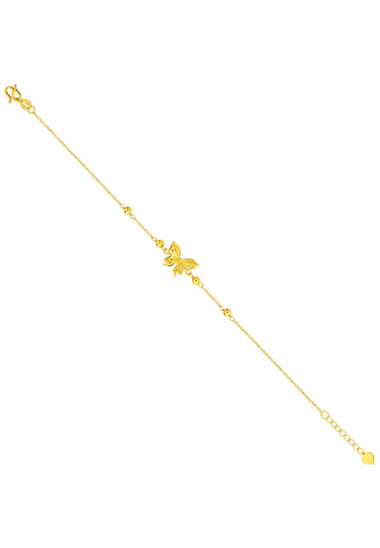 TOMEI XIFU Grandiose Butterfly Bracelet, Yellow Gold 999