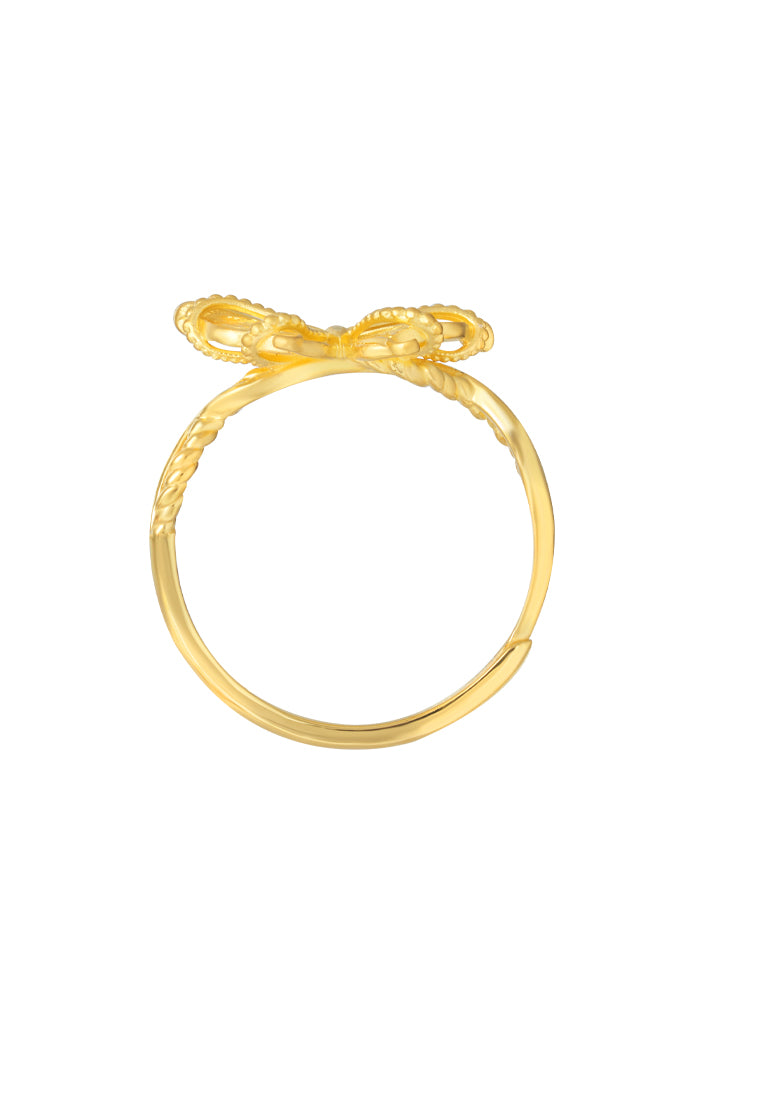 TOMEI XIFU Grandiose Butterfly Ring, Yellow Gold 999