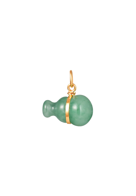 TOMEI Lucky Gourd Jade Pendant, Yellow Gold 835