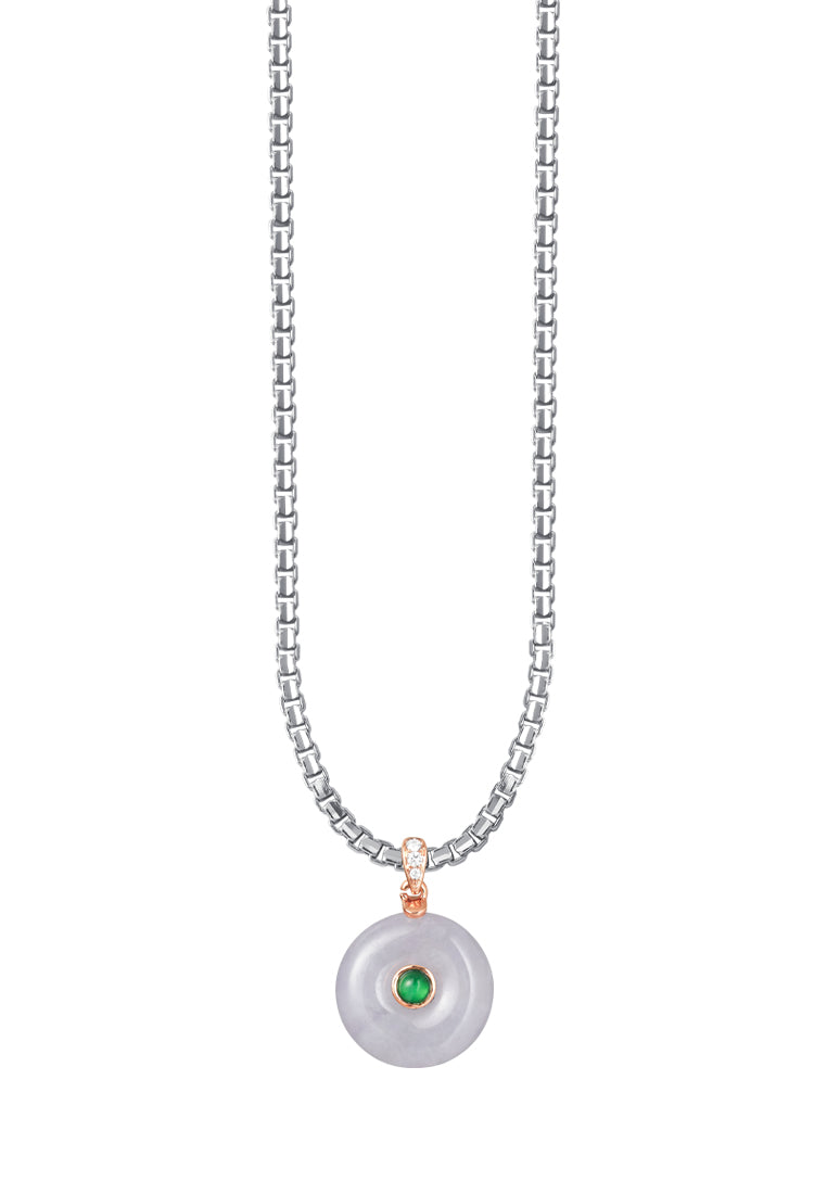 TOMEI Jade Of Completeness Pendant, Rose Gold 750