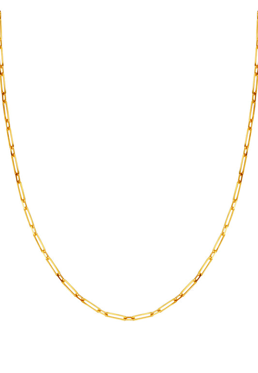 TOMEI Glossy Linked Necklace, Yellow Gold 916