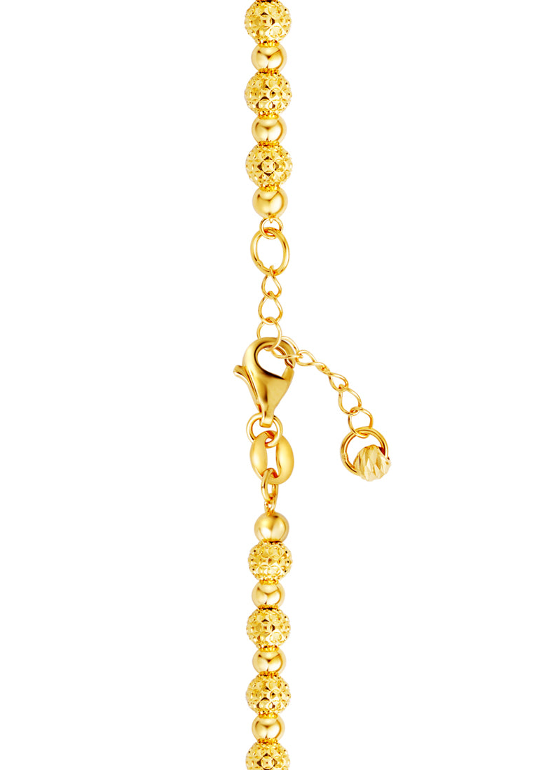 TOMEI Lusso Italia Fluorescence Beads Bracelet, Yellow Gold 916