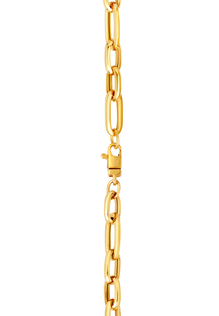 TOMEI Lusso Italia Gleaming Linked Bracelet, Yellow Gold 916