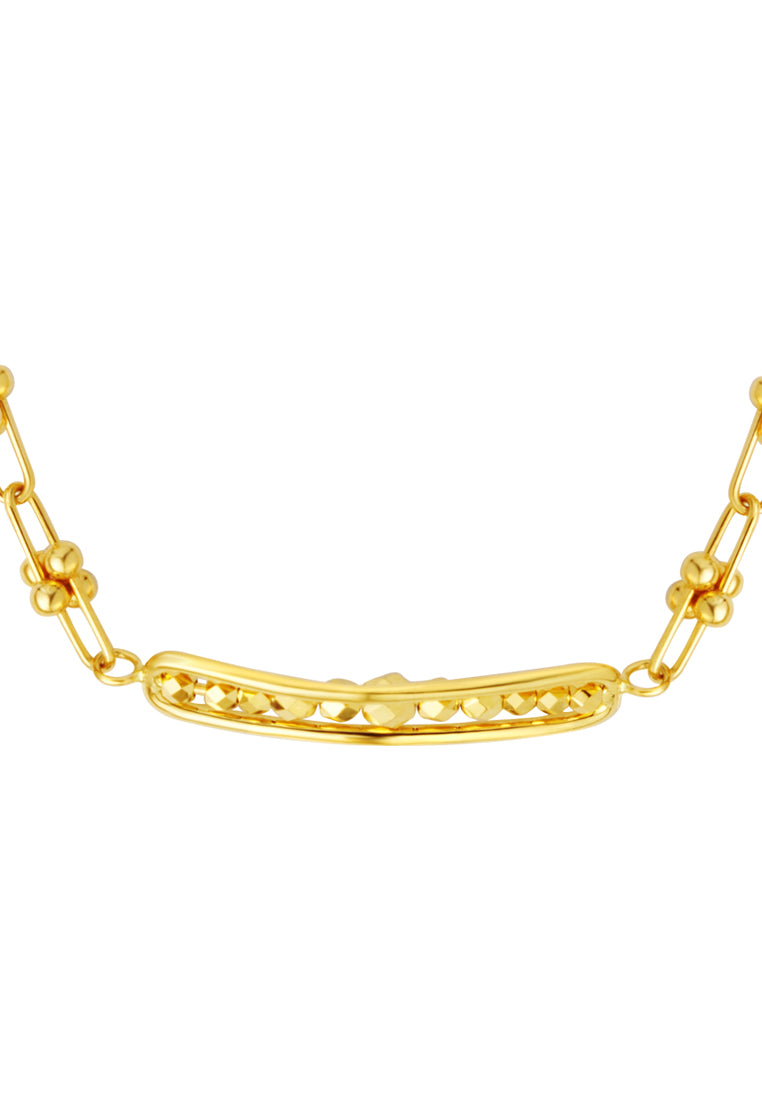 TOMEI Lusso Italia Darling Beads Necklace, Yellow Gold 916