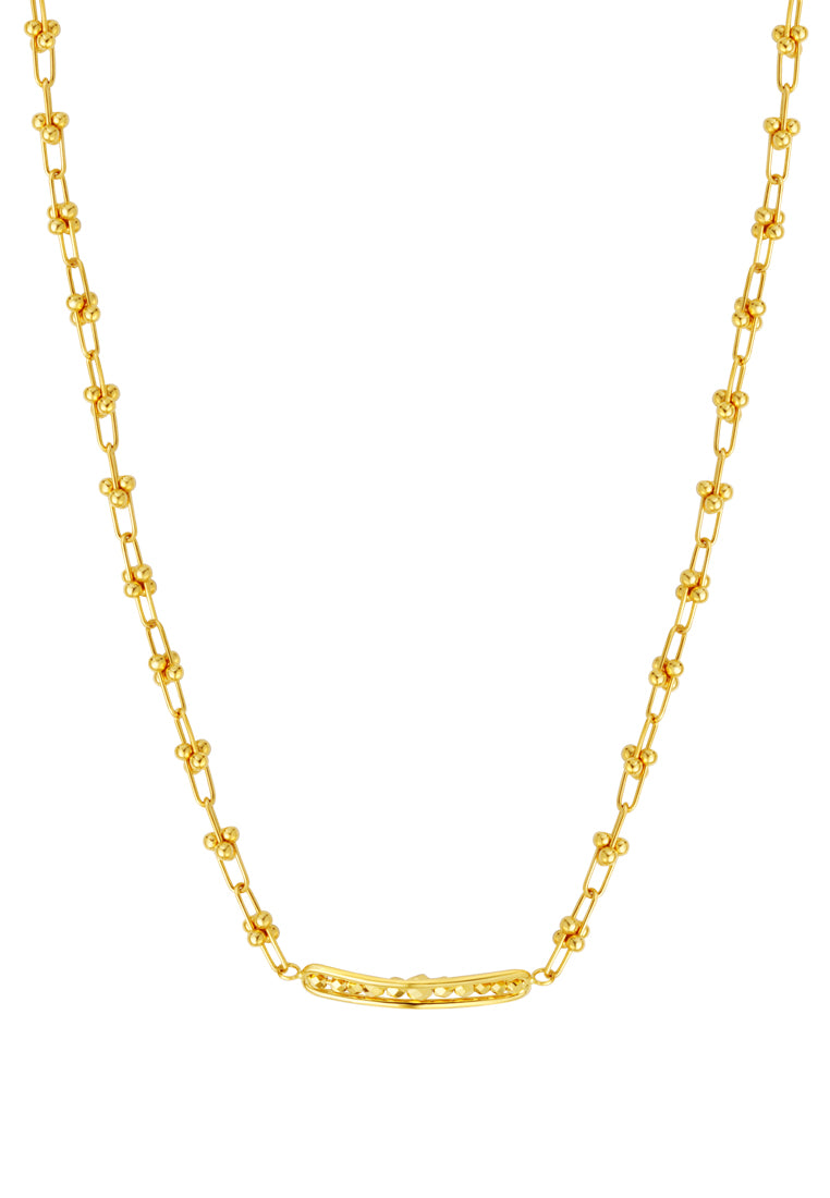 TOMEI Lusso Italia Darling Beads Necklace, Yellow Gold 916