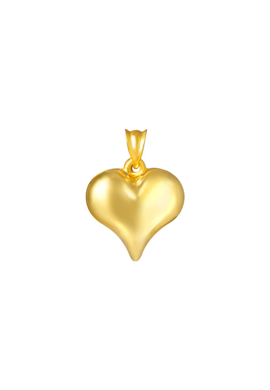 TOMEI Lusso Italia Sparkling Love Pendant, Yellow Gold 916