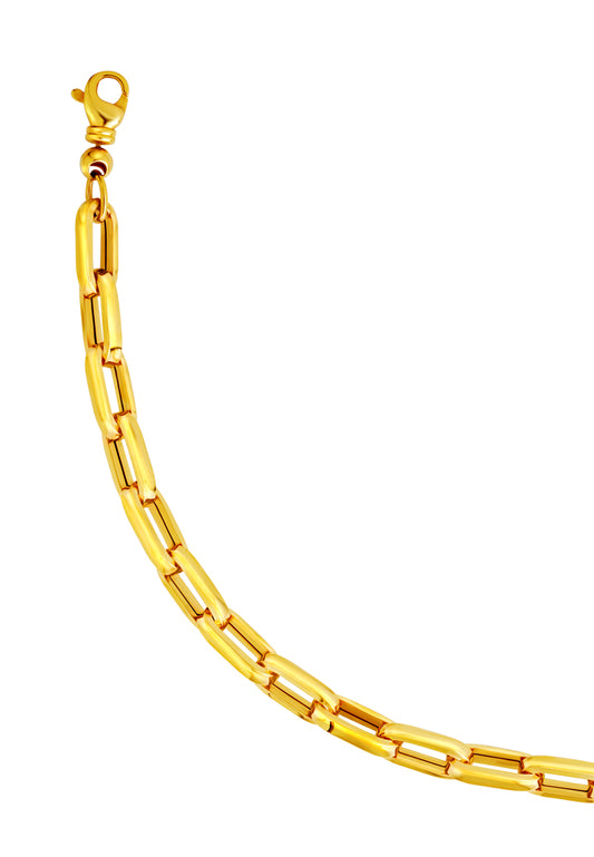 TOMEI Lusso Italia Bold Linked Bracelet, Yellow Gold 916