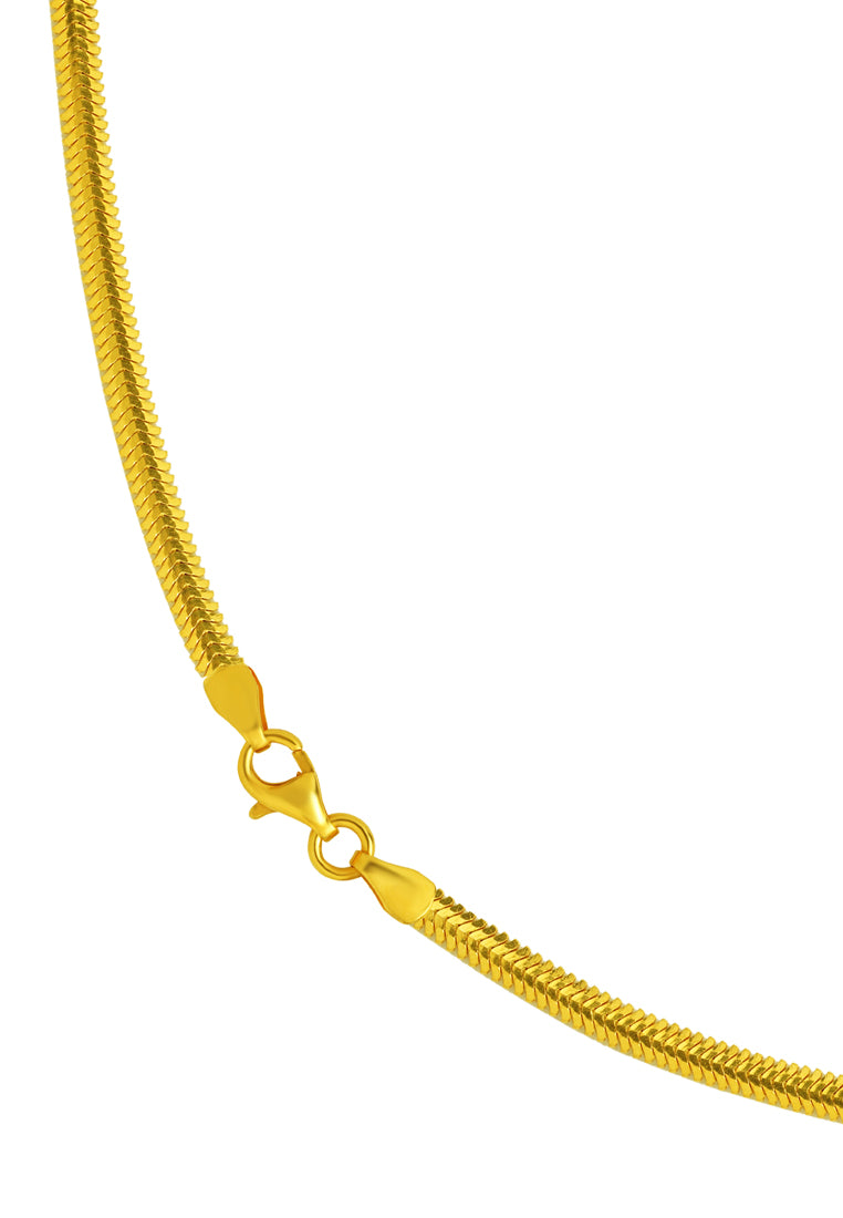 TOMEI Lusso Italia Snake Chain Necklace, Yellow Gold 916