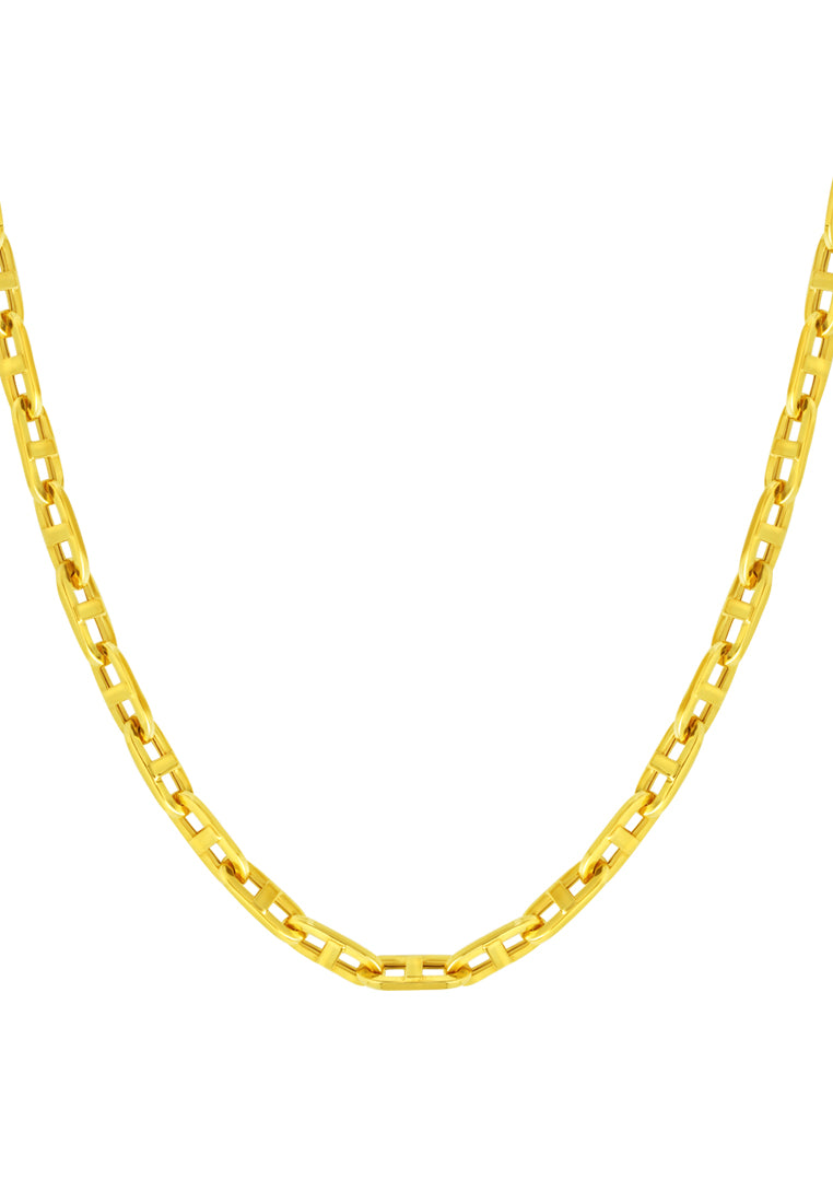 TOMEI Lusso Italia Clip Linked Necklace, Yellow Gold 916