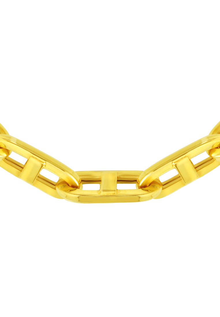 TOMEI Lusso Italia Clip Linked Necklace, Yellow Gold 916