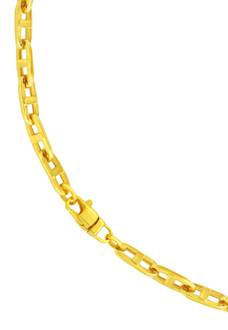 TOMEI Lusso Italia Clip Linked Necklace, Yellow Gold 916