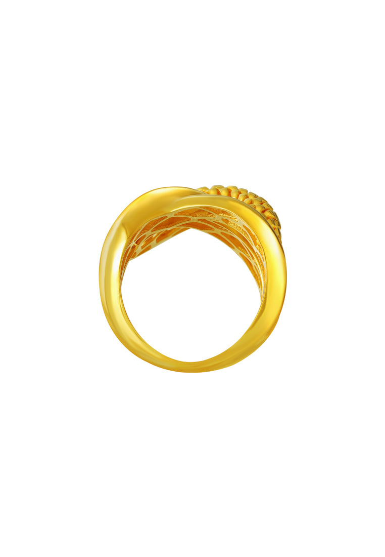 TOMEI Lusso Italia Grandiose Tangled Ring, Yellow Gold 916