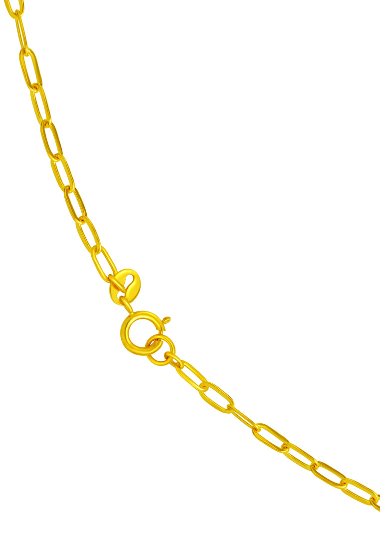 TOMEI Lusso Italia Heart Necklace, Yellow Gold 916