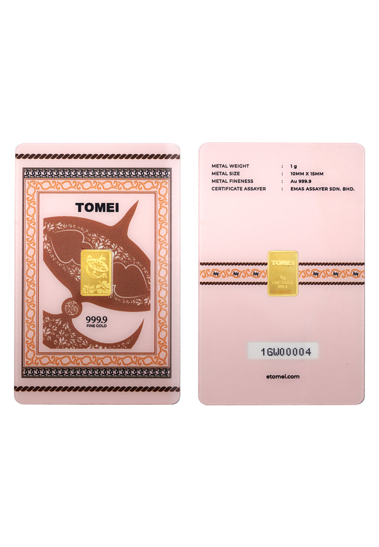 TOMEI [Online Exclusive] Koleksi Wau Gold Wafer | 1 Gram | Fine Gold 9999