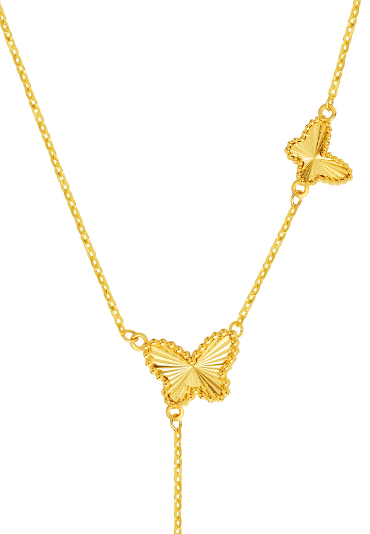 TOMEI Butterfly Necklace, Yellow Gold 999 (5G)