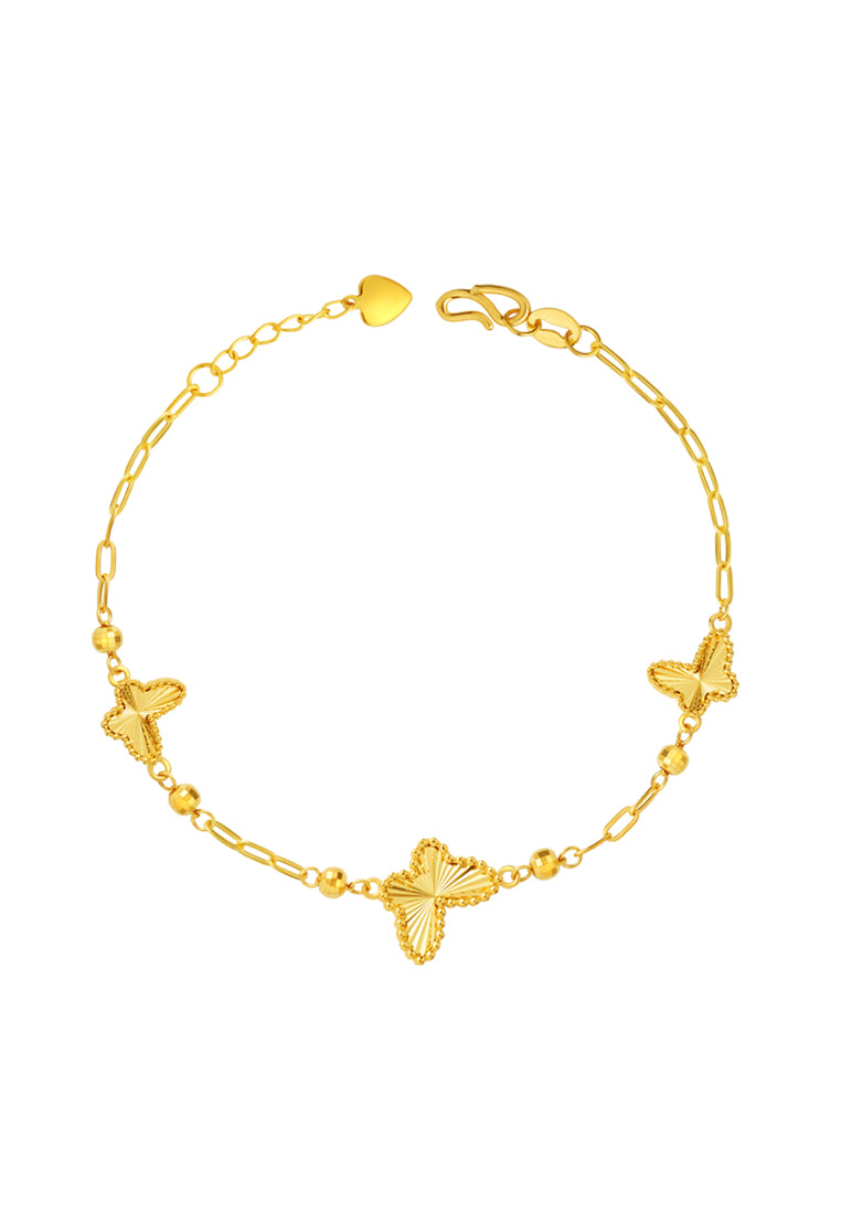 TOMEI Butterfly Bracelet, Yellow Gold 999 (5G)