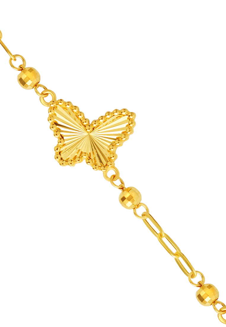 TOMEI Butterfly Bracelet, Yellow Gold 999 (5G)