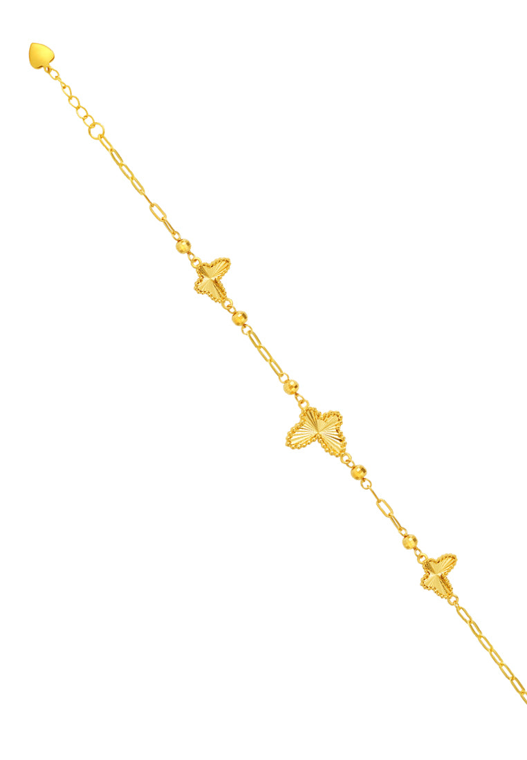 TOMEI Butterfly Bracelet, Yellow Gold 999 (5G)