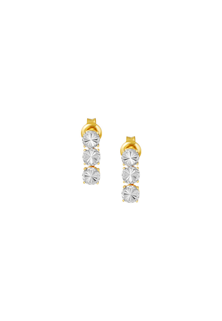 TOMEI Diamond Cut Collection Dangling Earrings, Yellow Gold 916