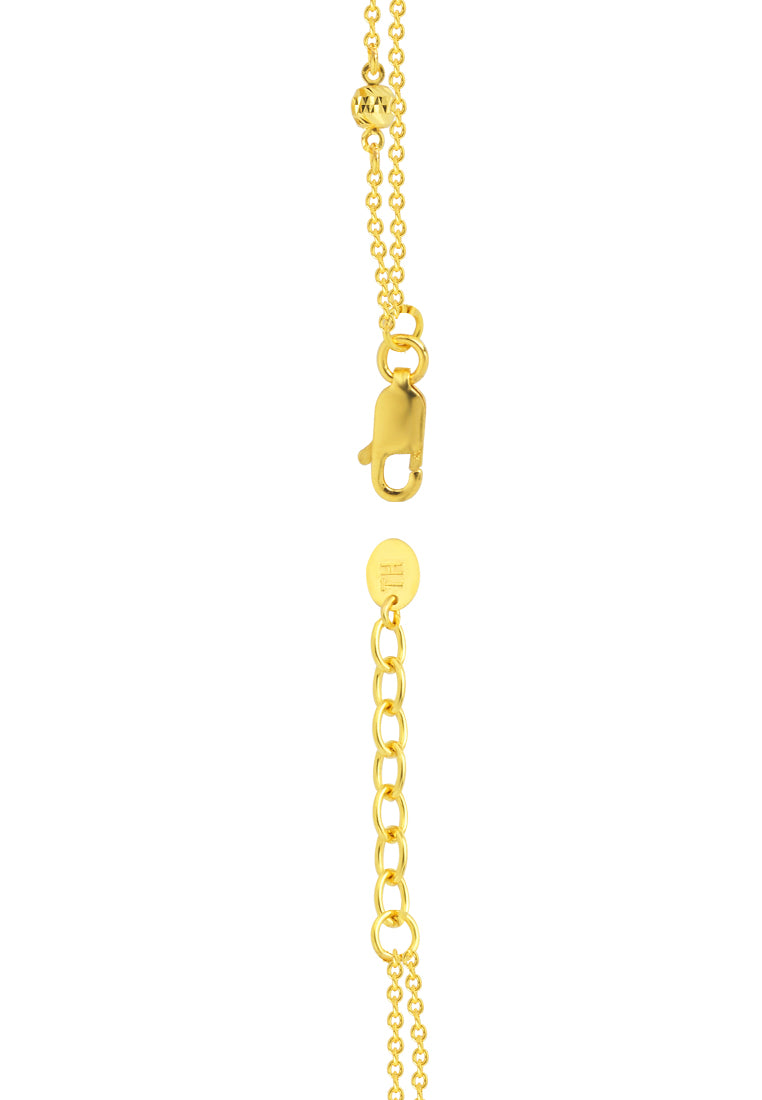 TOMEI Double Strand Bead Bracelet, Yellow Gold 916