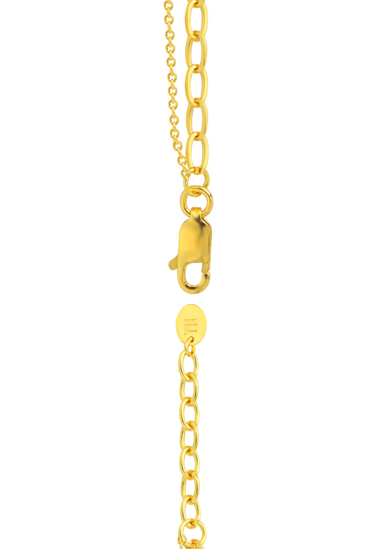 TOMEI Dual-Line Style Bracelet, Yellow Gold 916