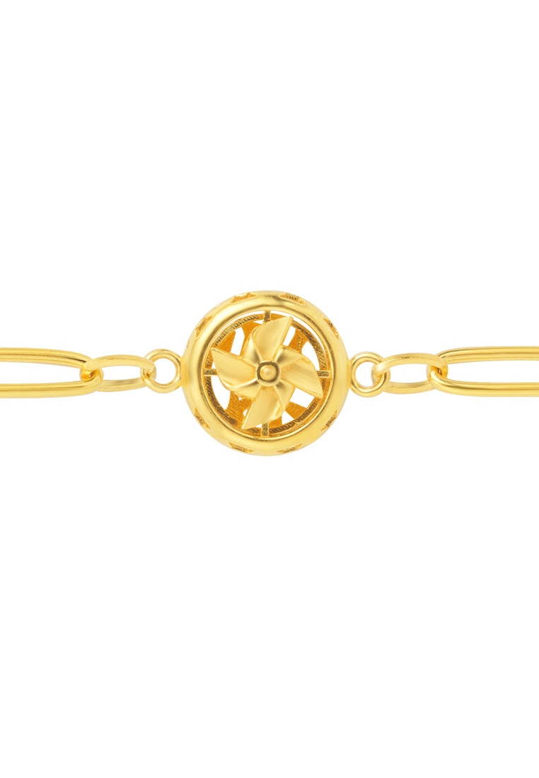 TOMEI Fortune Turns Bracelet, Yellow Gold 916