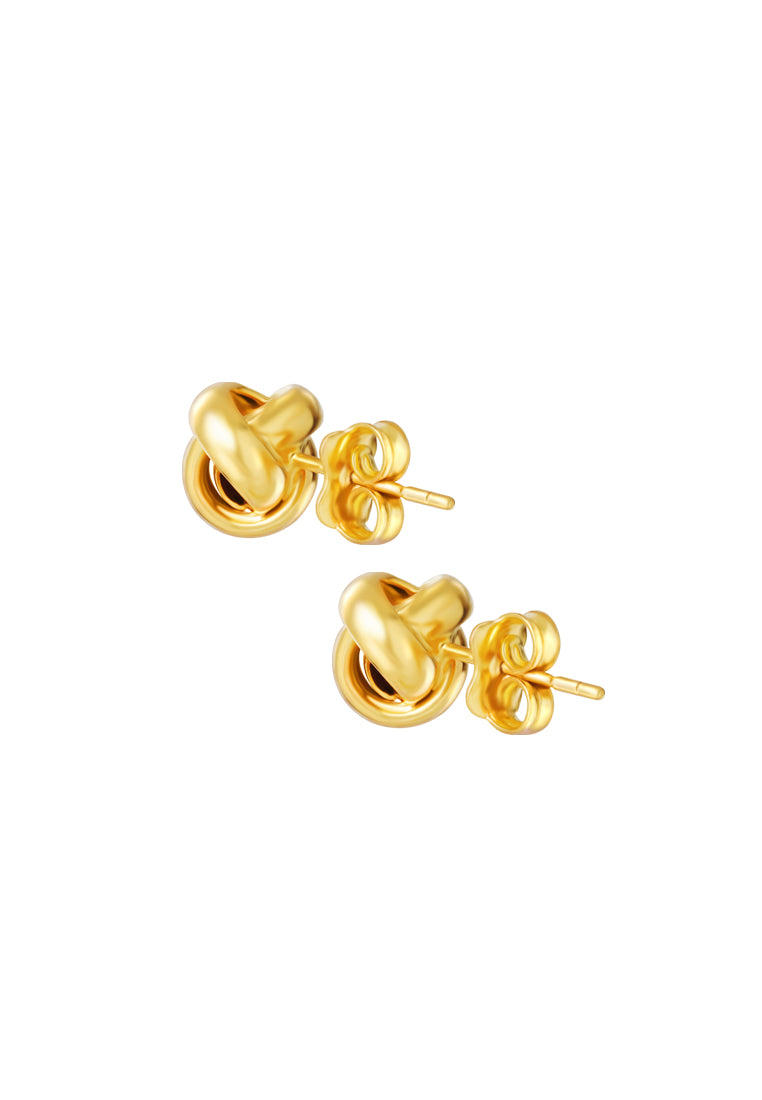 TOMEI Lusso Italia Love Knot Earrings, Yellow Gold 916