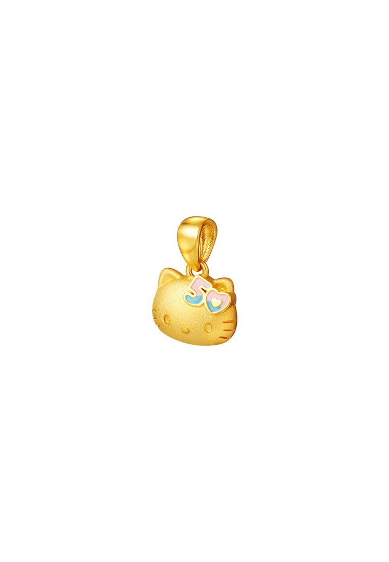 TOMEI X SANRIO Hello Kitty 50th Anniversary Pendant, Yellow Gold 916