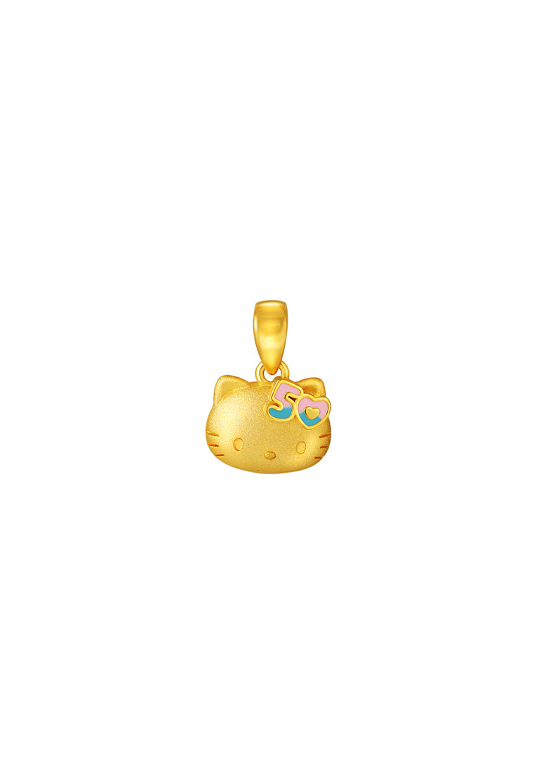 TOMEI X SANRIO Hello Kitty 50th Anniversary Pendant, Yellow Gold 916