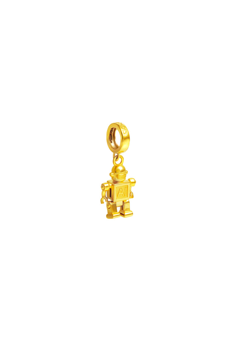 TOMEI Chomel Collection AI Robot Charm, Yellow Gold 916