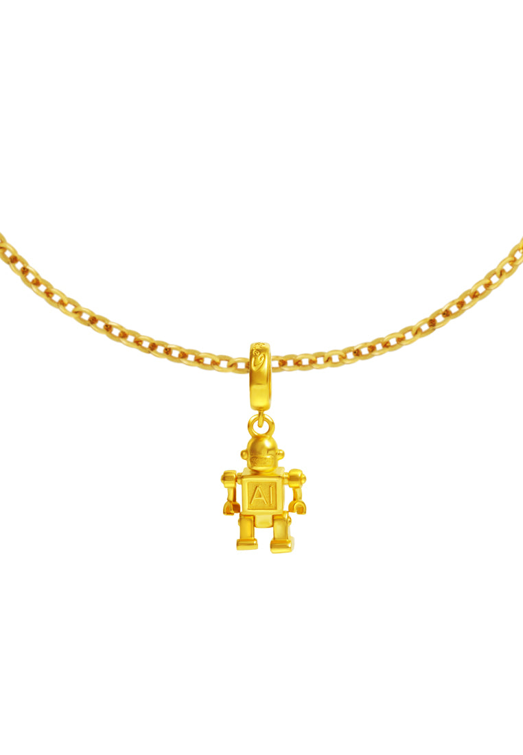 TOMEI Chomel Collection AI Robot Charm, Yellow Gold 916