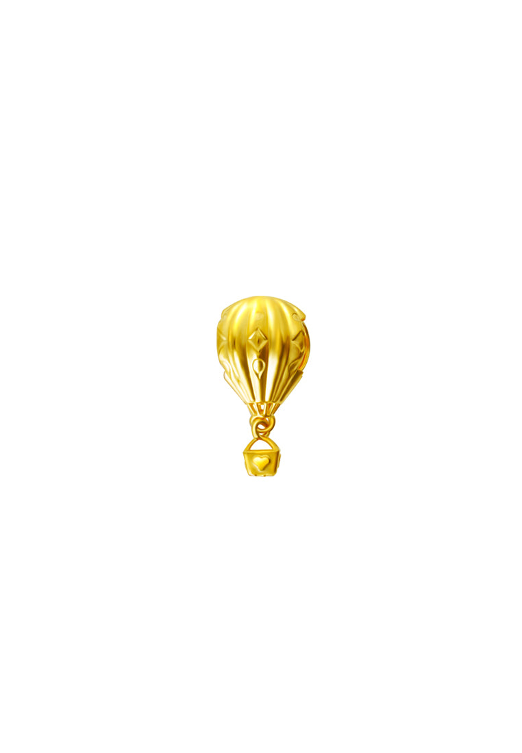 TOMEI Chomel Collection Hot Air Balloon Charm, Yellow Gold 916