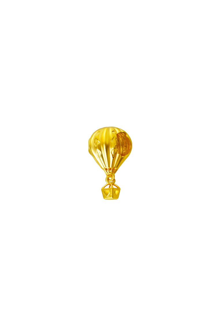 TOMEI Chomel Collection Hot Air Balloon Charm, Yellow Gold 916