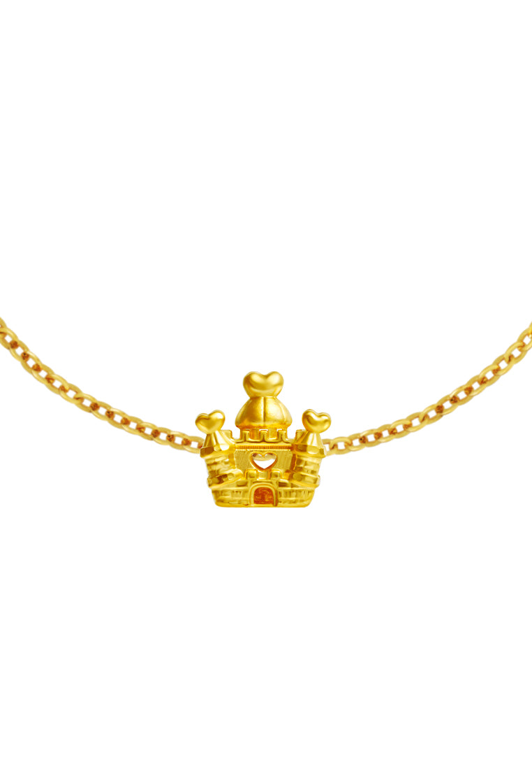 TOMEI Chomel Collection Love Castle Charm, Yellow Gold 916