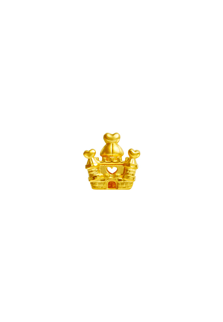 TOMEI Chomel Collection Love Castle Charm, Yellow Gold 916