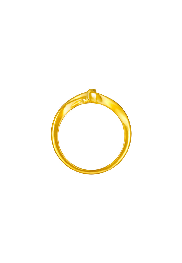 TOMEI Anastasia Curvy Ring, Yellow Gold 916