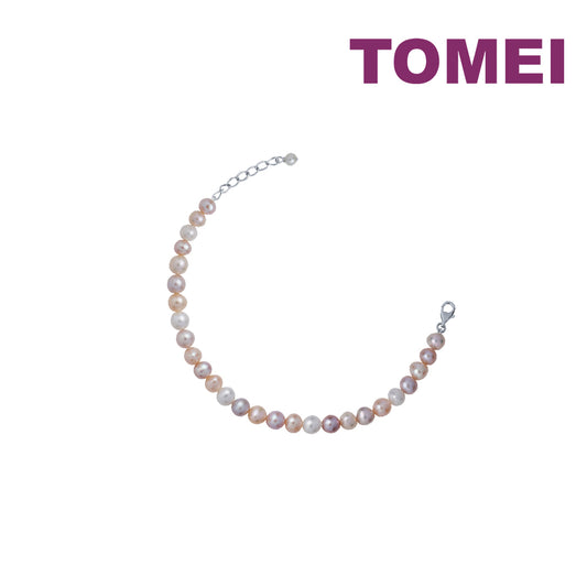 TOMEI Natural Mixed Pink Pearl Bracelet